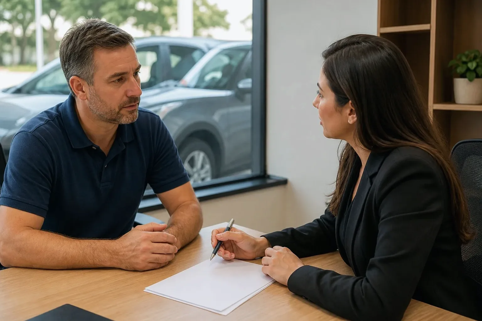 Consultor de despachante organizando recurso de multa.